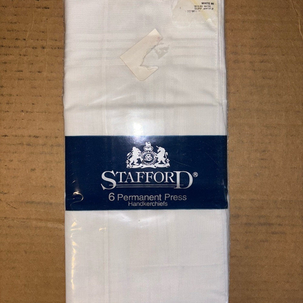 Stafford White Handkerchiefs